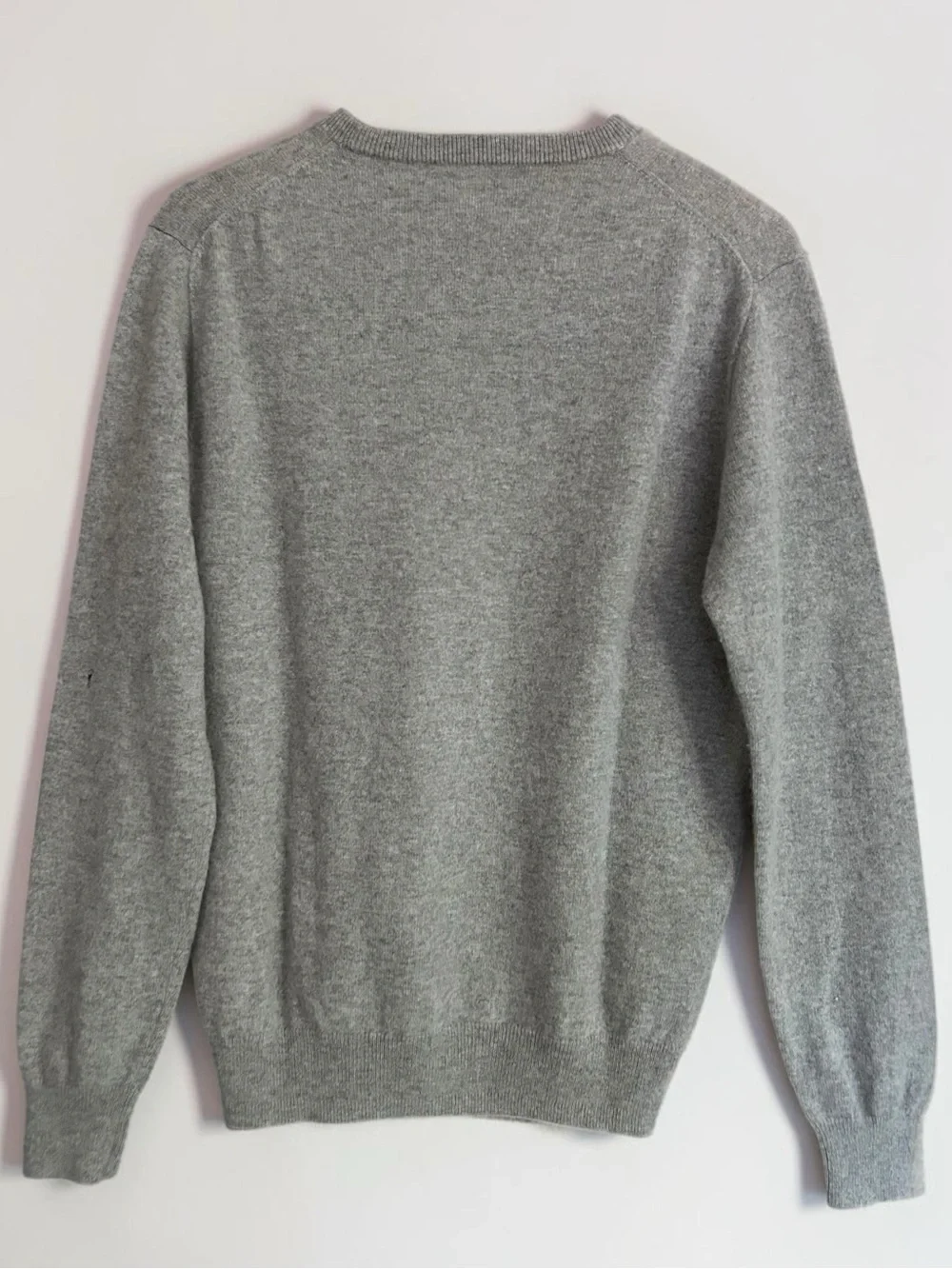 J. Crew Men’s Sz Medium Crewneck Cashmere Sweater Grey Knit Preppy Soft